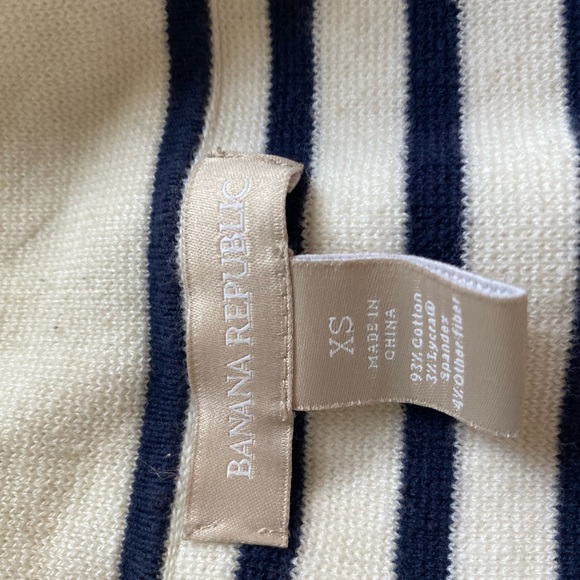 Blue and White Striped Blouse - Picture 2 of 2